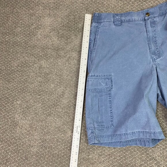 LL Bean Tropic Weight Cargo Shorts Men's 36 Blue 10" Comfort Waist Utility - Picture 11 of 13
